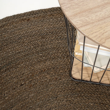 Zara Braided Coastal Cottage Round Jute Round Rug